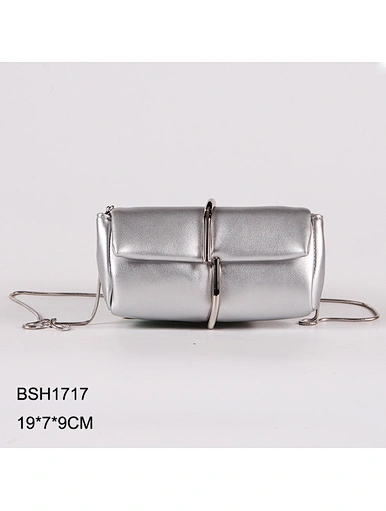 shoulder bag silver chain